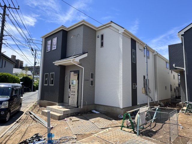 柏市柏新築戸建の外観|D号棟外観・5月9日撮影