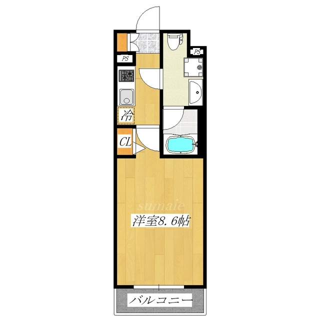 RELUXIA赤羽志茂の間取り|西向きのお部屋です☆