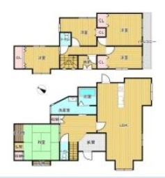 つつじが丘７丁目　中古戸建ての間取り