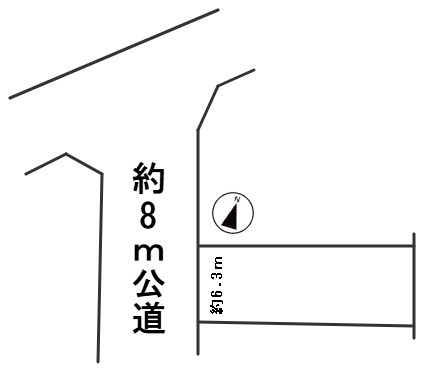 ６６８２９　岐阜市青柳町土地の区画図