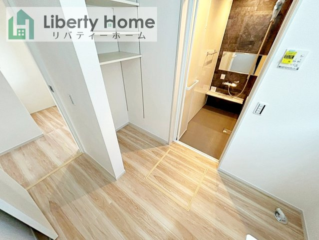 牛久市田宮6期　新築戸建の脱衣所