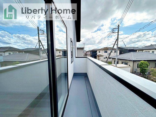 牛久市田宮6期　新築戸建のバルコニー