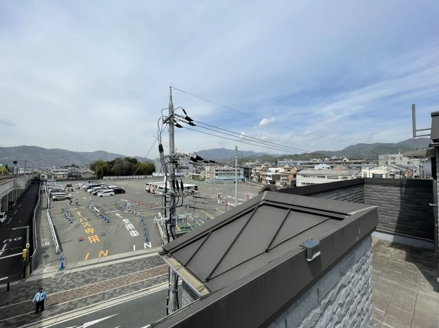 太秦一ノ井町　中古戸建の展望|屋上からの開放的な眺望。
