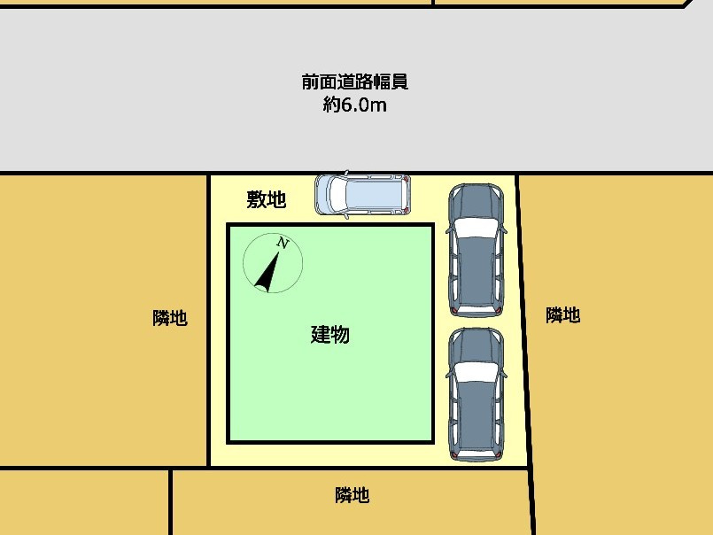 リフォーム済中古戸建　各務原市鵜沼羽場町6丁目　平成7年築の区画図