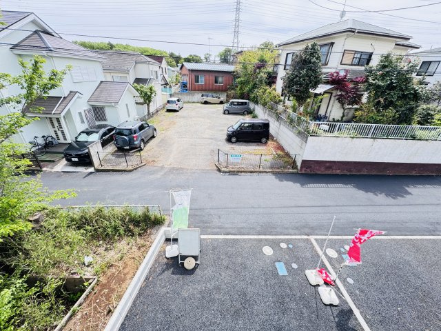 柏市新逆井１丁目新築戸建【土南部小学校：4分】の展望|バルコニーより南側眺望・南道路で日当たり良好♪