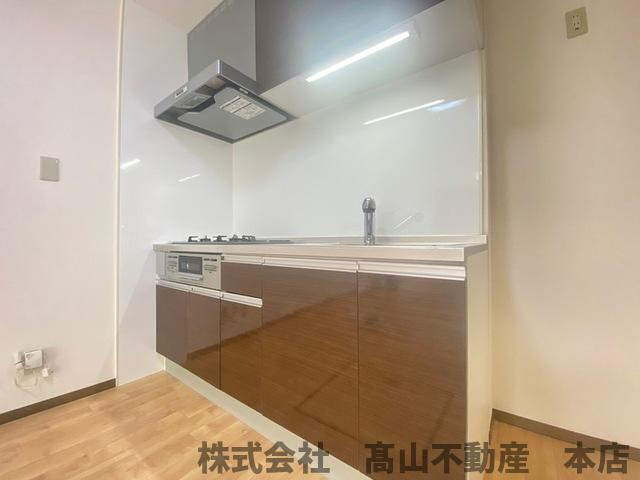 宗像市日の里３丁目のアパートのキッチン