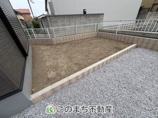 【庭】 |  LiveleGarden.S　第5栃木岩舟町静和　2号棟 | 広々としたお庭でプール遊びやBBQを楽しめます☆