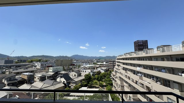 パークテラス桂川7階最上階　天然木フルリノベーションの展望