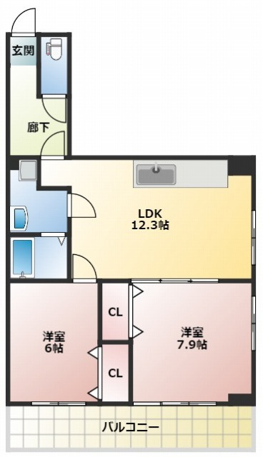 ロイヤル新本町の間取り