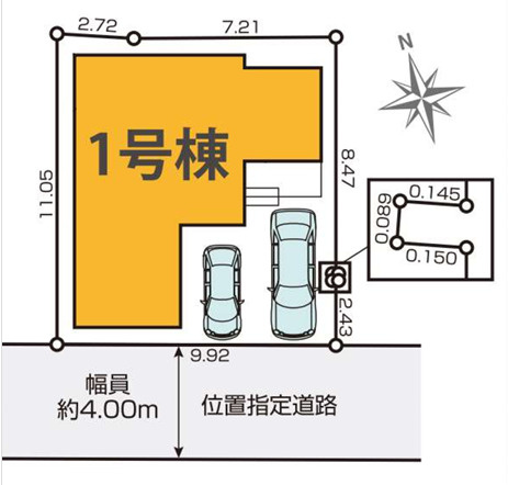 神戸市垂水区星陵台1丁目の区画図