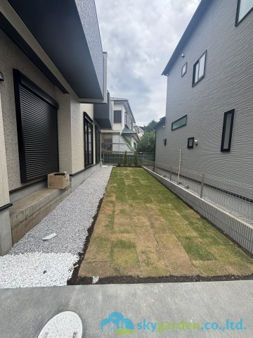大磯町西小磯　新築戸建　全4棟2号棟の庭