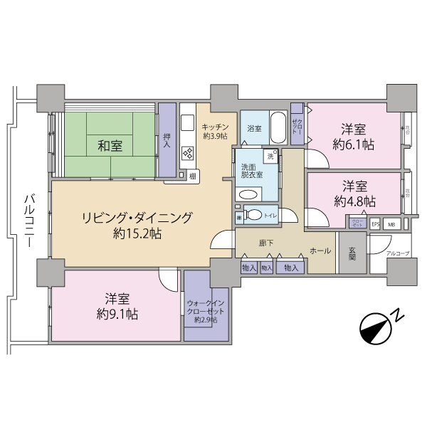 広々とした４LDK