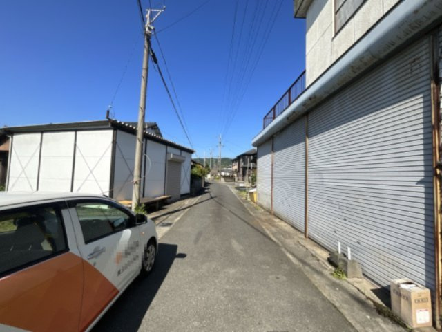 朝倉市甘木　売り土地の前面道路含む現地写真|前面道路含む現地写真です