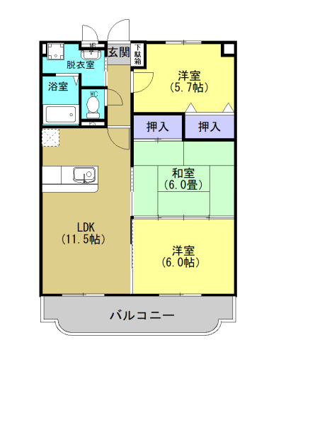 Ｃｉｒｕｅｌａ須屋の間取り