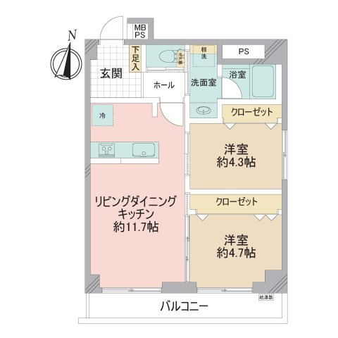 【間取り】 | ゾンネンハイム牛込