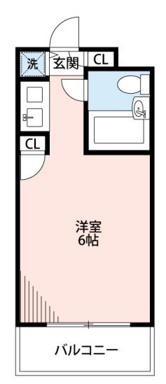 ビリジアン目白の間取り|1Rタイプ★