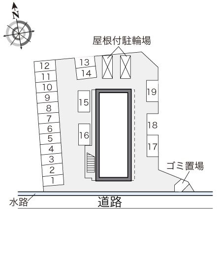 レオパレスハーモニーハイツ厚木の区画図
