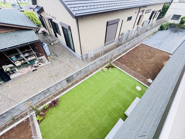 松戸市二十世紀が丘戸山町新築戸建【大橋小学校:5分】の展望|バルコニーより南側眺望・南側庭スペースにつき日当たり良好♪