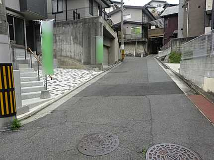 南区青崎１丁目の前面道路含む現地写真
