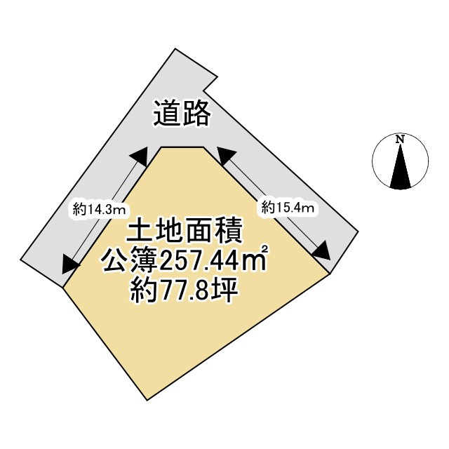 津市分部 売土地の土地図