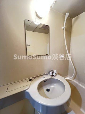 ヒルズ代官山の洗面所|広い洗面スペース