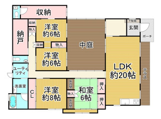 【間取り】 | 川西市東畦野山手１丁目7の21　中古一戸建て
