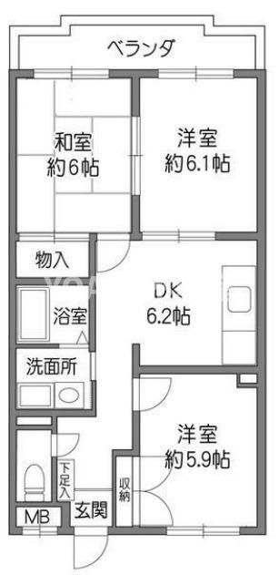 ラークハイツ座間の間取り