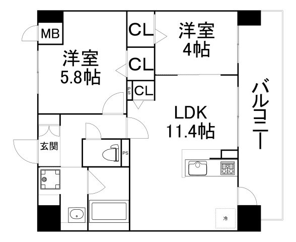 【間取り】 | エミネンス堂ヶ芝