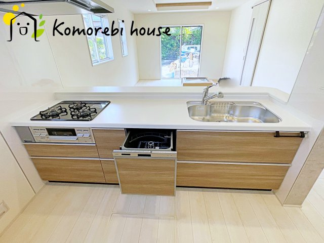 桶川市坂田　新築一戸建て　01のキッチン|お料理しやすいキッチンです