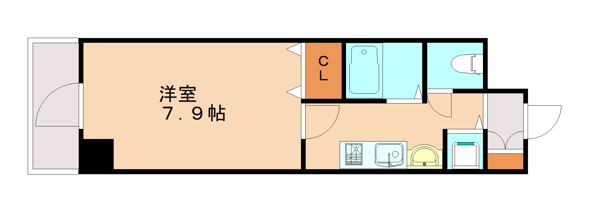 ロイヤルヒル神戸三ノ宮の間取り