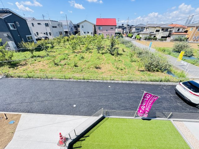松戸市上矢切新築戸建の展望|バルコニーより南側眺望・日当たり良好♪