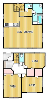 【間取り】 | 【仲介手数料無料！！】多摩市和田　中古戸建て　3388万円