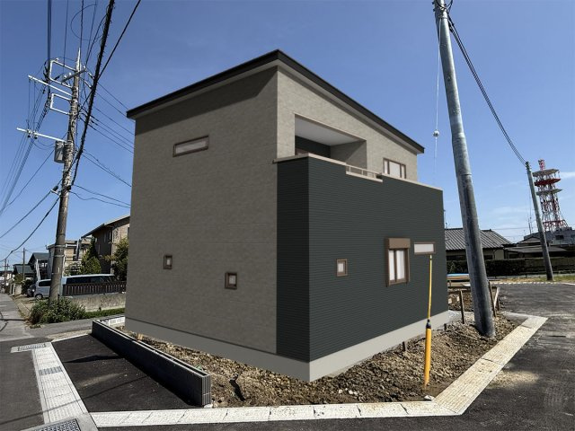 【北西・南西角地】東金市東金B区新築戸建の外観