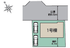 海老名市国分寺台5丁目　新築戸建の区画図