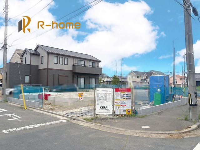 龍ケ崎市松ケ丘4期　新築戸建て　1号棟の外観|ご予約を頂ければ、『平日』はもちろん『早朝』や『夜間』もご見学可能です♪お気軽にお申し付けください♪