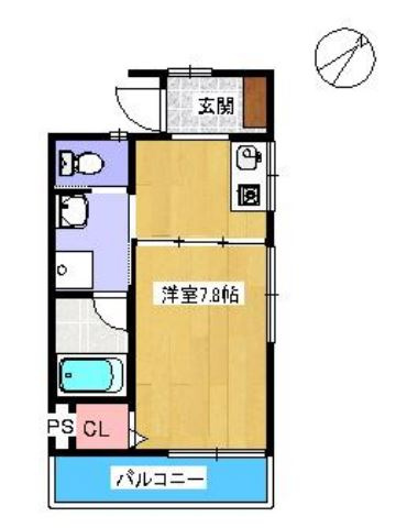コートフジの間取り