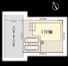 海老名市国分寺台5丁目の区画図