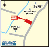 仲介手〇料不要　ブルーミングガーデン東区桜木5丁目【桜木東小・桜木中】の地図