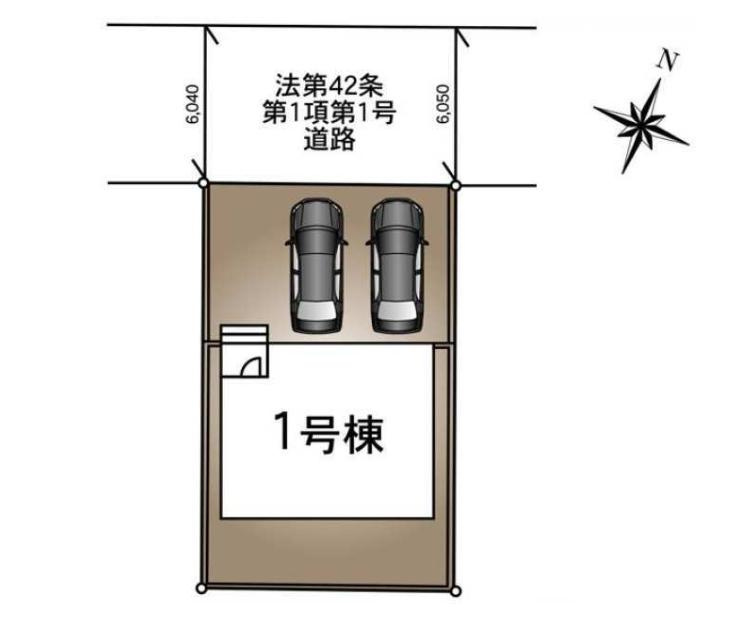 つくば市栗原第2　新築戸建の区画図