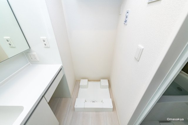 ガルボ上千田の洗面所|室内洗濯機置き場