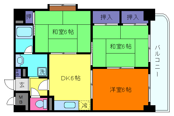 プラントパイン御影の間取り