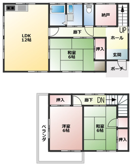 【間取り】 | 大間H邸貸家 | 図面と異なる場合は現状有姿となります