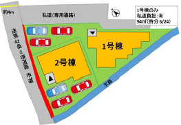 仲介手〇料不要　よかタウンBloom東区新南部２丁目１期【西原小・西原中】の区画図
