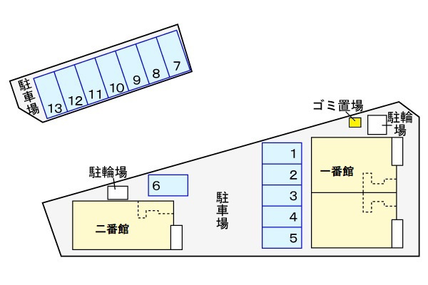 ソレイユ 一番館の区画図