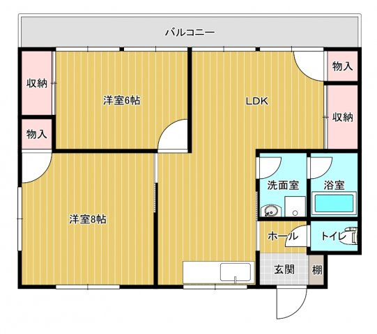 野中ハイツの間取り
