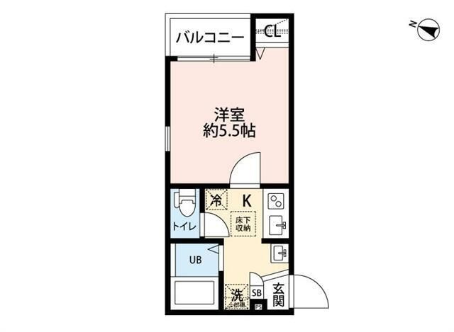 レーヴ・ＷＡＲＡＢＩの間取り