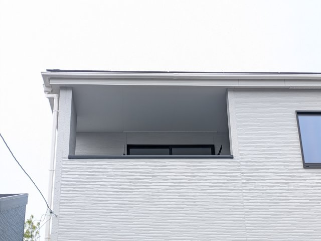 第1　常総市相野谷町　新築戸建て　2号棟のバルコニー