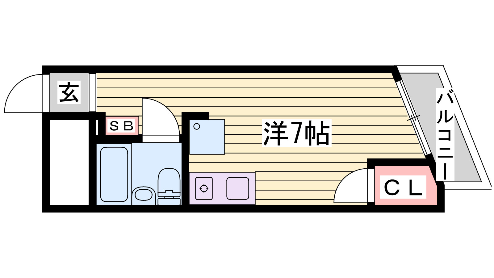 立花マンションの間取り