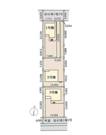 【区画図】 | 第13吉岡町下野田　2号棟