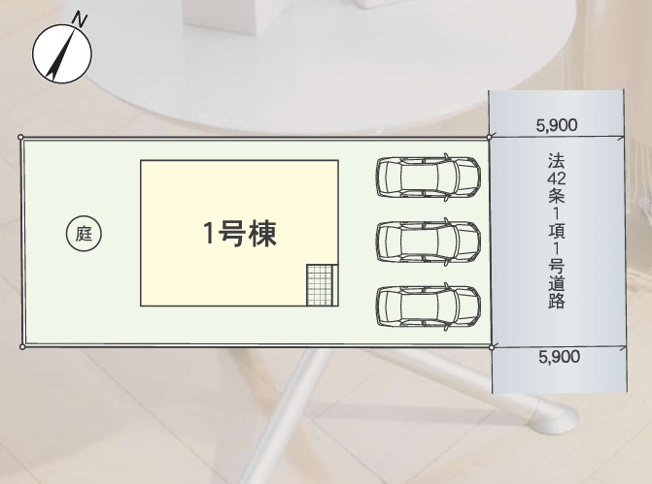 【区画図】 | クレイドルガーデン倉敷市亀島第4 (全1棟)